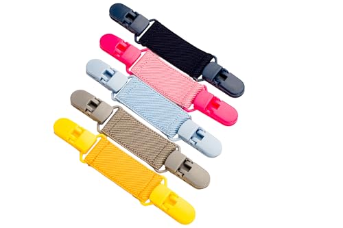 Olata elastischer Cardigan-Clip | Blusenraffer für Damen. Paket von 2 - Schwarz (Kunststoff Clips)