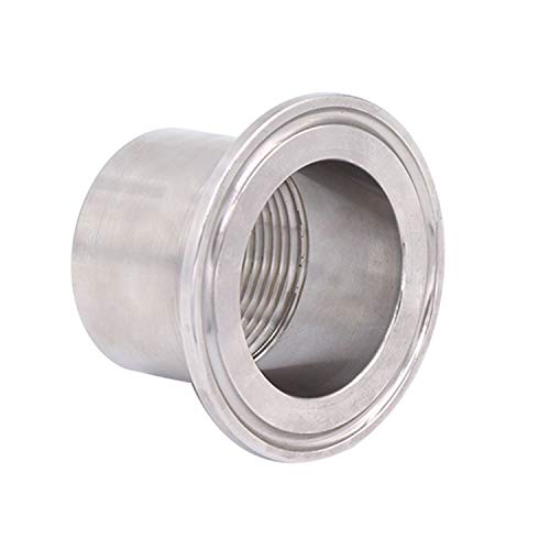 Dernord Sanitary Female Threaded Pipe Fitting To 2 Inch Tri Clamp Od 64Mm Ferrule (Pipe Size: 1-1/4" Npt) #TOP1