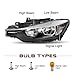 JSBOYAT Halogen Headlight Fit for 2012 2013 2014 2015 BMW 3-SERIES F30 320i 328i 335i xDrive Factory Halogen Headlamp Driver and Passenger Side BM2503169, BM2502169