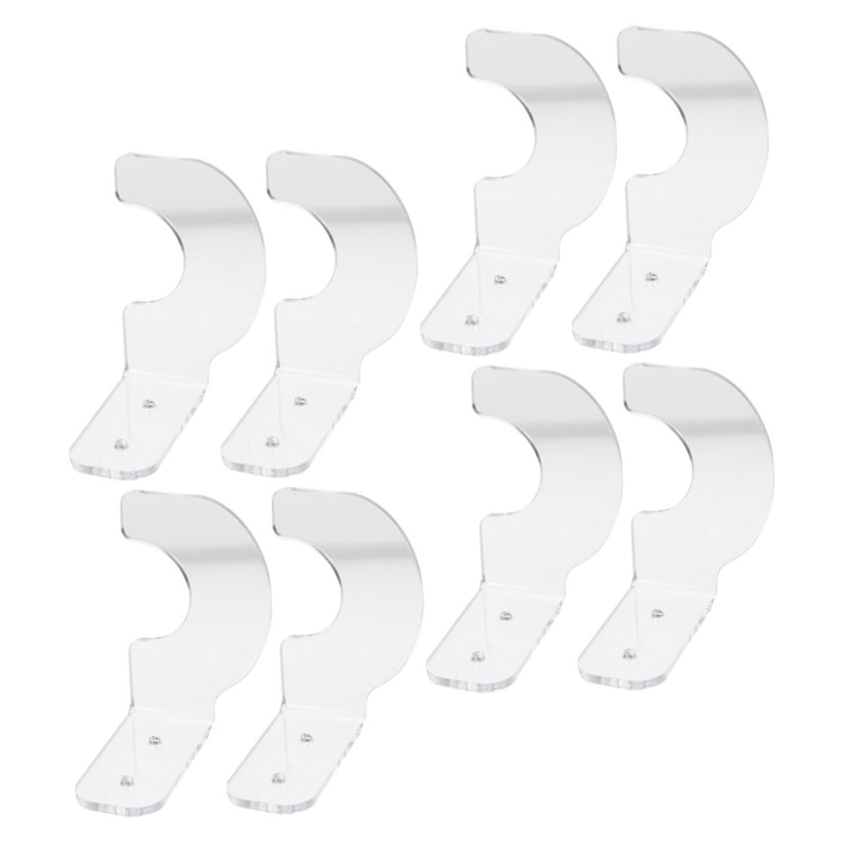 NAMOARLY 4 Pairs Bat-softball Wall Mount Holder Baseball Bat Display Rack Storage