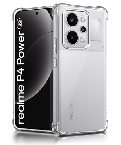 Image of WOW IMAGINE Clear Back Cover Case for Realme P4 Power 5G | Realme Narzo Power 5G | Shockproof Soft TPU Case | Cushioned Edges for Ultimate Protection Back Cover Case - Transparent