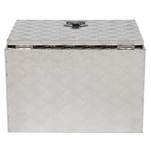 Motorhot 24 Inch Heavy Duty Aluminum Diamond Plate Tool Box Chest Box Pick Up Truck Bed Rv Trailer Toolbox Storage Organizer With Lock Keys – Silver Gifts #TOP1
