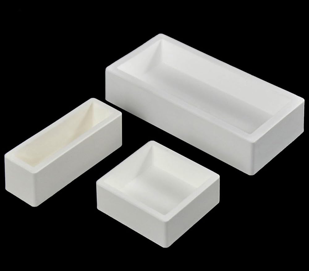 Tygiel zawierający 99% czystego magnezu - Wysokotemperaturowa łódź ceramiczna MgO - Pojemność 2200 ℃, 1 szt.(43mL*60 * 40 * 30mm)