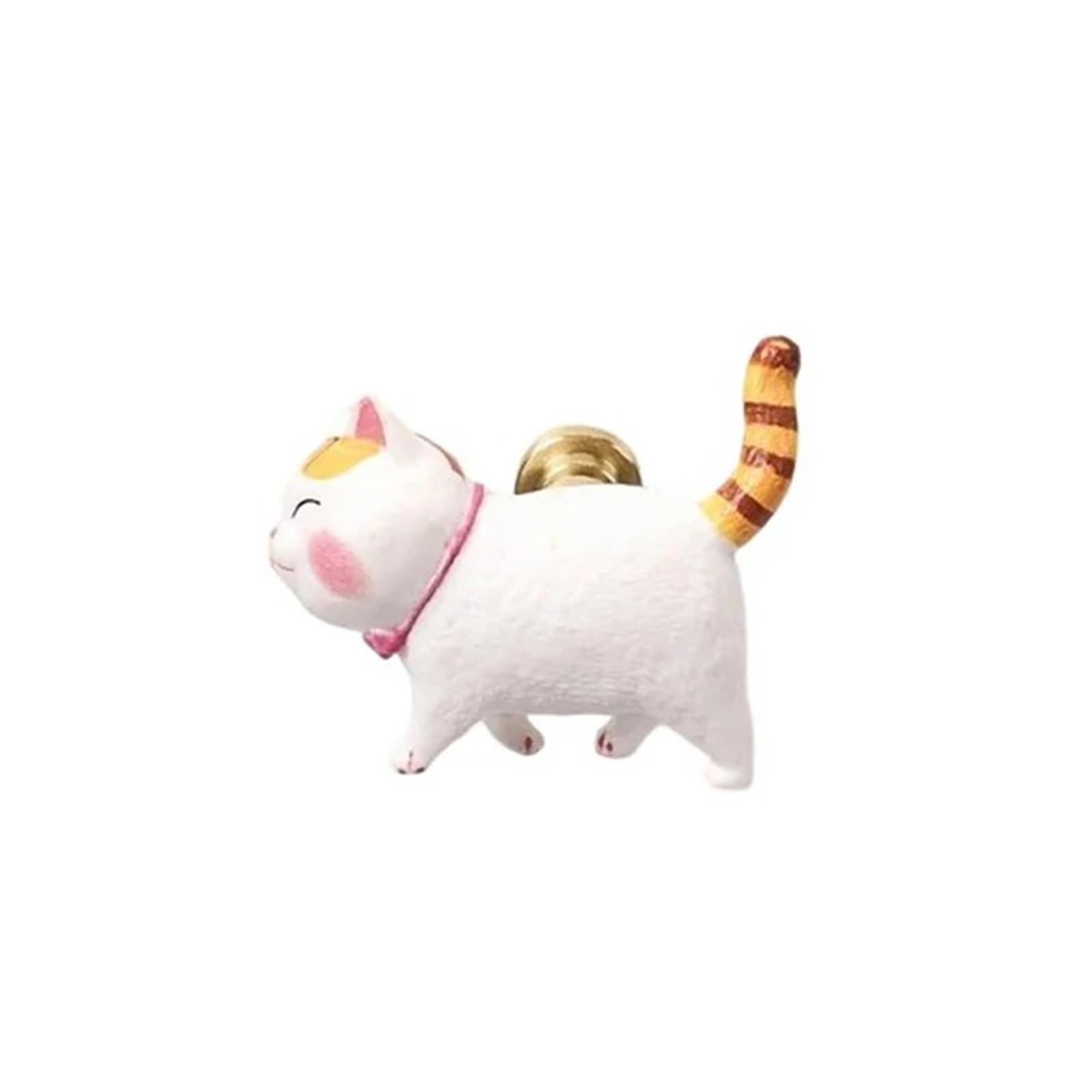 WLIHDB 5Pairs Cat Drawer Knob Cabinet Pull Handle Creative Cartoon Animal Ceramic for Chest of Drawer(Color1)