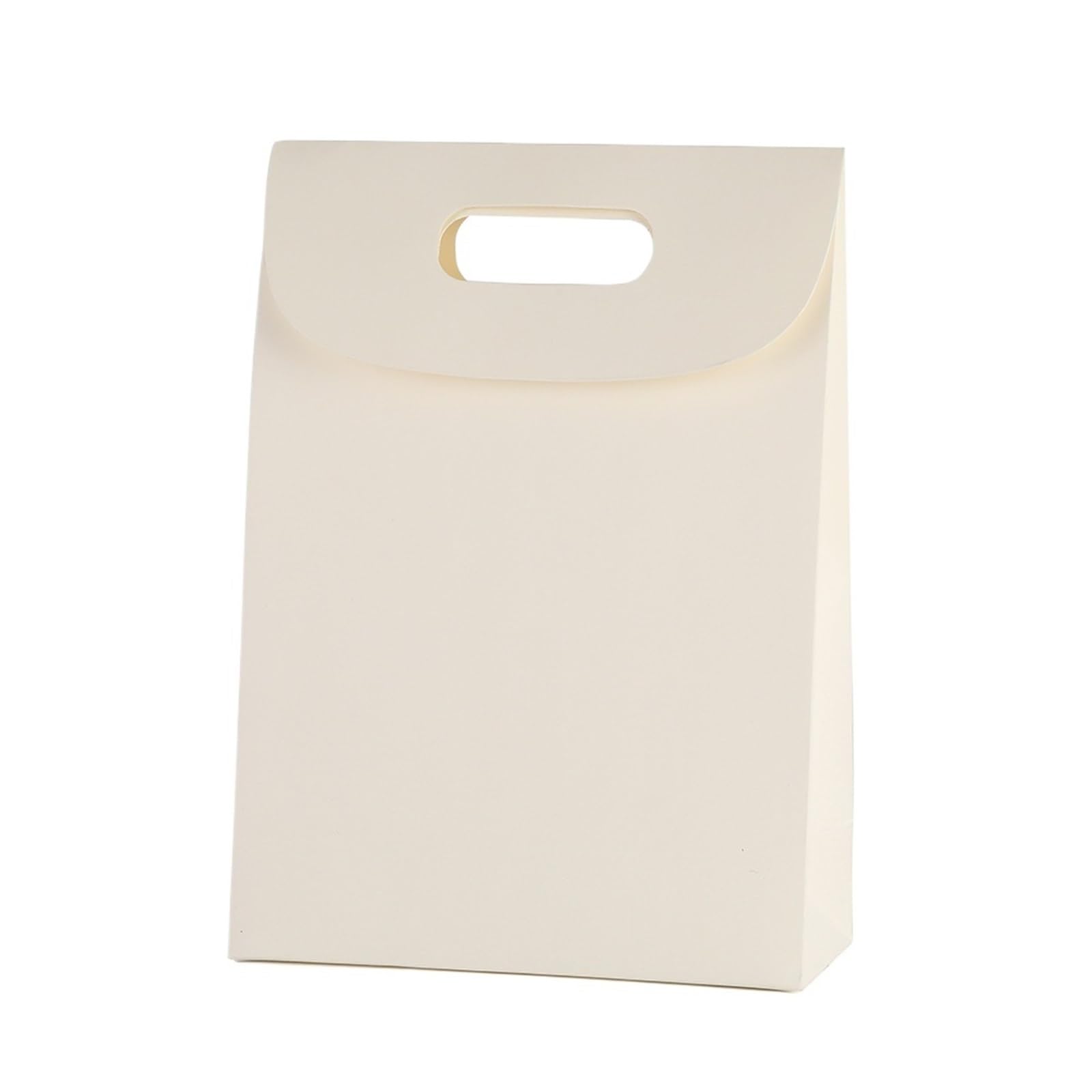 Sacchetto Regalo Kraft Carta Kraft for caramelle da 10/20 pezzi | Borsa da imballaggio Borsa ribaltabile regalo in tinta unita(White,13x16x6cm-small,20pcs)