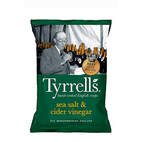 Kit Batata Chips Sal Marinho Vinagre Tyrrells 150 gr 3 Un