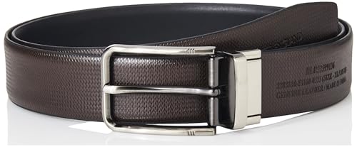 Image of Peter England Men's Reversible Leather Belt & Leather Wallet Combo - Premium Set