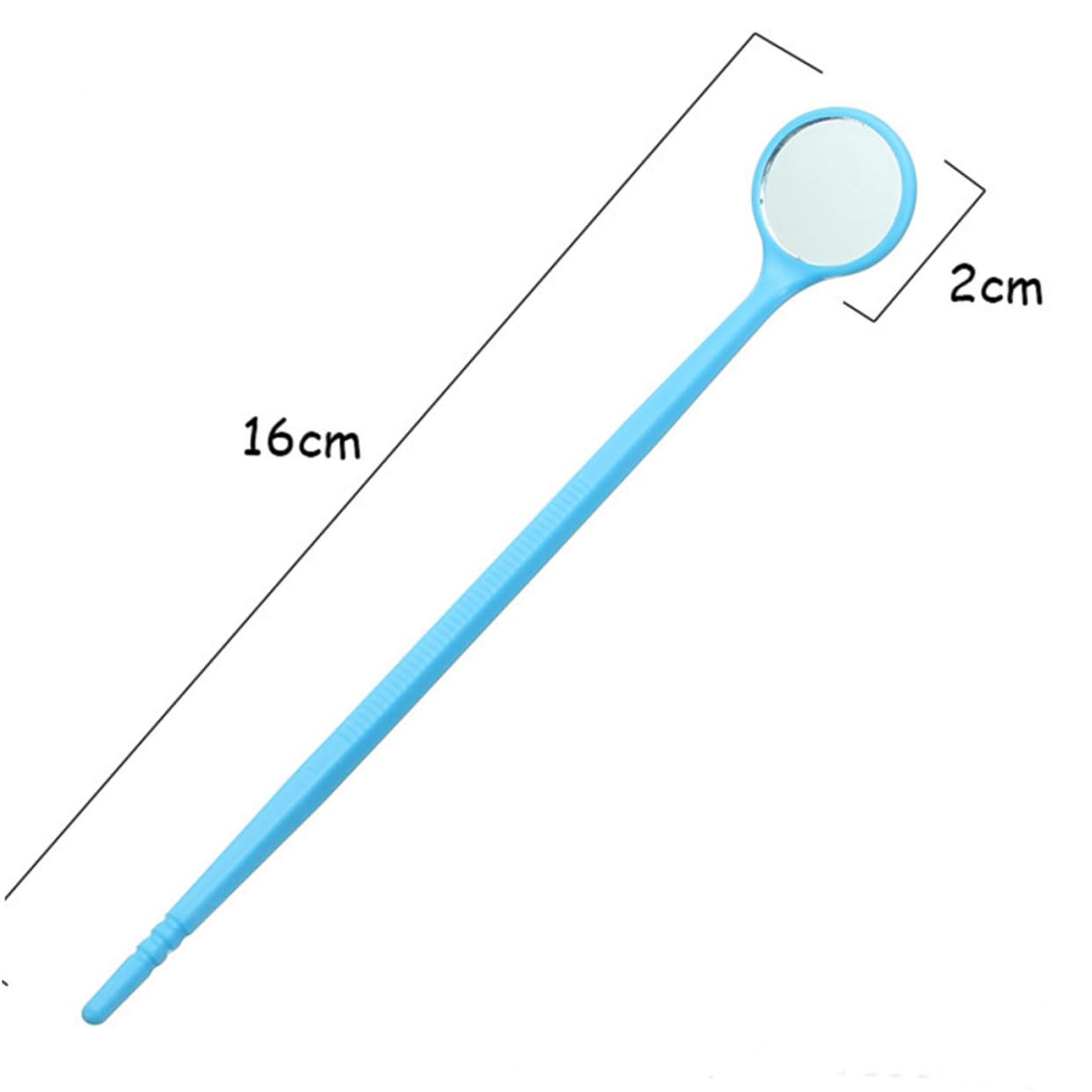 FOMIYES Plastic Glass Mirrors 10pcs Set Lash Inspection Non-slip Handle Anti-fog for Professionals Random Color