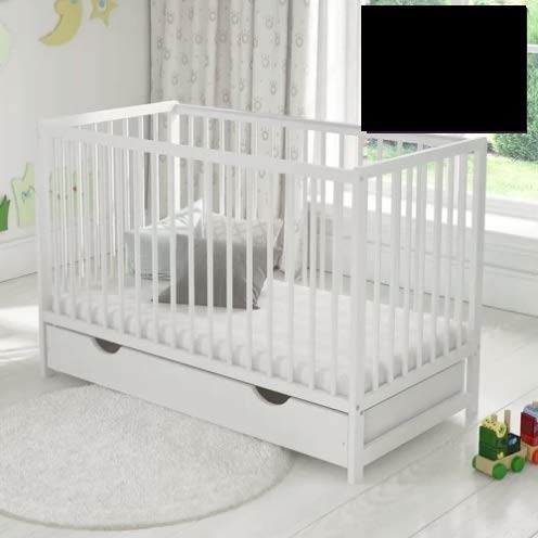 Cot Bed Toddler Bed Flat Sheet (Hotel Quality) OVER 20 COLOURS 200 Thread Count (Black)