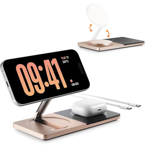 Foldable MagSafe 2-in-1 charger stand for iPhone & AirPods