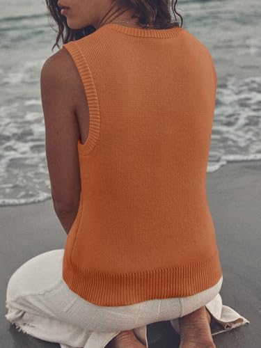 Image of Saodimallsu Women's Ribbed Knit Sweater Vest