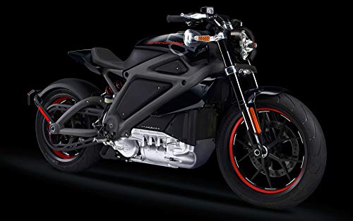 Iconic Arts Laminated 42x24 Poster: 2018 Harley Davidson Livewire Electric Bike 4k Wide