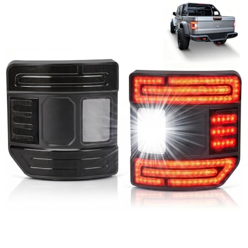 CAFOPAR Jeep Gladiator JT Tail Lights 2020-2026 DOT Compliant Smoked Lens