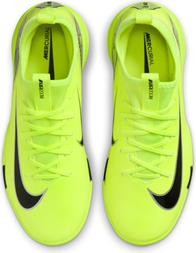 Nike Jr. Mercurial Vapor 16 Academy Little/Big Kids' IC Low-Top Soccer Shoes (FQ8411-700, Volt/Black)4