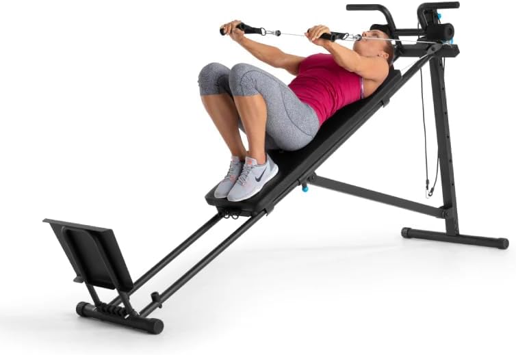 ProForm Ultimate Works All-in-One Body Workout Adjustable Bench for Hyper Back Extension, Abdominal Routines, Decline, Flat or Press - Outstanding Fitness Equipment for Home Gym