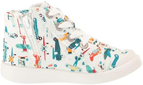 Blowfish Malibu Boy's Vepper-TB Sneaker, Off White Planes, 8 Toddler | Image 5