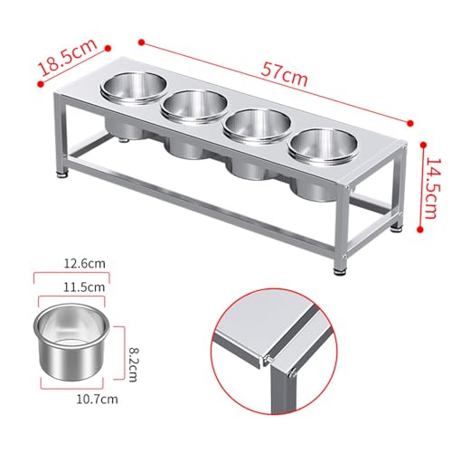 Juego de estantes de especias comerciales, organizador de acero inoxidable, estantes de condimentos para cocina, despensa, bufés, contenedor de alimentos para condimentos, salsas, ensaladas