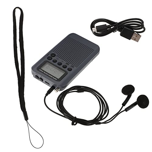 Radio portable AM FM de poche haut-parleur externe stéréo récepteur LCD Vaguelly
