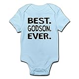 CafePress Best. Godson. Ever. Body Suit Cute Infant Bodysuit Baby Romper Sky Blue
