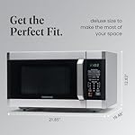 Farberware Countertop Microwave 1100 Watts, 1.6 cu ft - Smart Sensor Microwave Oven With LED Lighting and Child Lock - Perfect for Apartments and Dorms - Easy Clean - Stainless Steel - Image 4