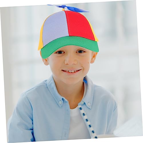 NOLITOY Removable Propeller Boys and Girls Baseball Cap Baseball Hat Material Sunshade Hat Multi4