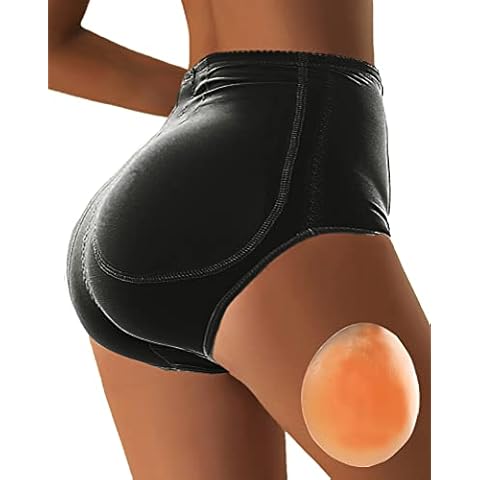 Silicone Butt Pads Padded Underwear for Women Padded Panties Butt Enhancer Hip Enhancer Shapewear for Women Lift Bigger, Black, Large Cover