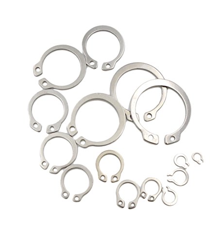 Hvazi BXGZYDQ265P 265Pcs Metric 304 Stainless Steel C-Clips External Retaining Ring Assortment Kit thumb #4
