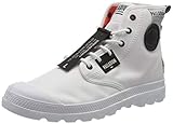Suela ligera. Palladium Pampa Lite OVERLAB, Botas Cortas al Tobillo Unisex Adulto, Blanco, 44 EU