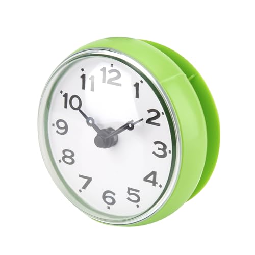 Akozon Suction Wall Window Mirror Bath Shower Clock Bathroom Accessories Home and Family Appliance and Decor