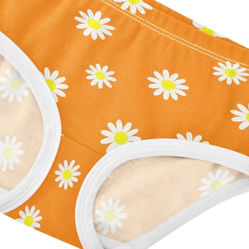 Flowers Floral Orange Toddler Girls's Underwear 2T 23028934