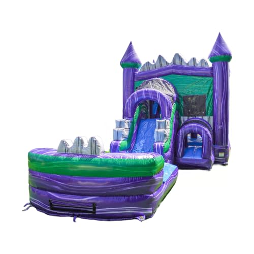 JumpOrange Commercial Grade Game Dark Night Front Loader Combo - Limited Edition - 31' L x 13' W x 15' H