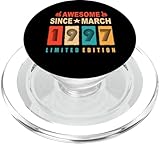 Photo Gallery awesome since march 1997 28 years old 28th birthday popsockets popgrip per magsafe Photo Gallery awesome since march 1997 28 years old 28th birthday popsockets popgrip per magsafe
