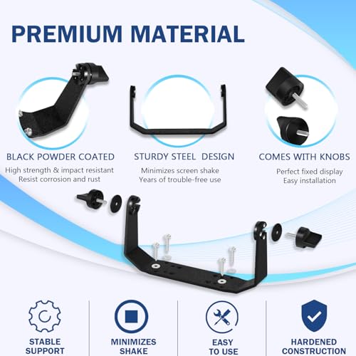 Bzumperyz 740149-1 Gimbal Bracket Mounting Bracket with Knobs Mounting Screws Fit for Helix 8 Helix 9 Helix 10 Fishfinders All Models by Bzumperyz - Image 6