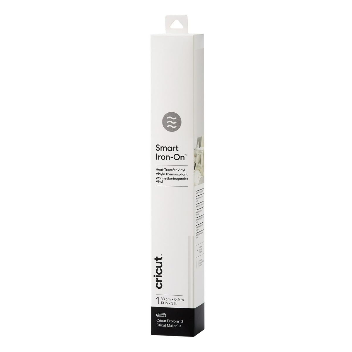 Cricut Smart Iron-On Heat-Transfer Vinyl | 1 Sheet | 33cm x 0.9m | White, (3ft), 2008695