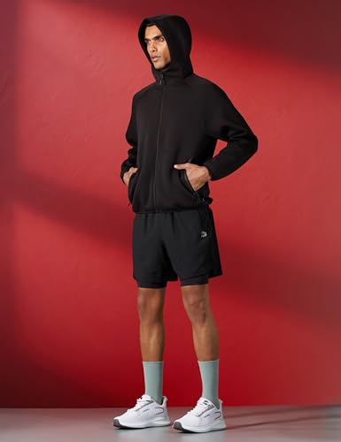 Image of FUAARK 2 in 1 Compression Shorts for Men for Gym, Sports, Running & Cycling Activities with Pocket