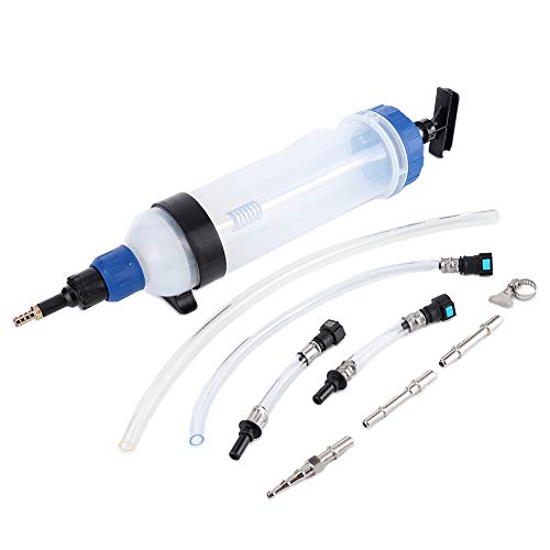 Extractor de fluido de 1500 cc Bomba manual de transferencia de fluido automotriz Botella de jeringa Jeringa de cambio de aceite Bomba extractora de fluido de freno Dispensaci�n con adaptadores Kit de