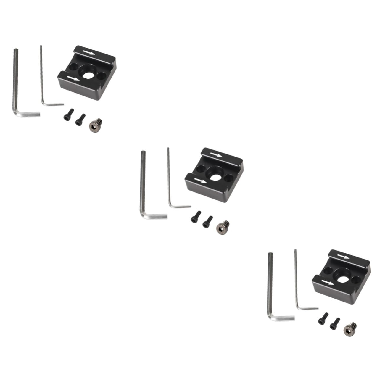 Soporte de zapata fría DOITOOL de aluminio con herramientas de instalación pack de 3 8