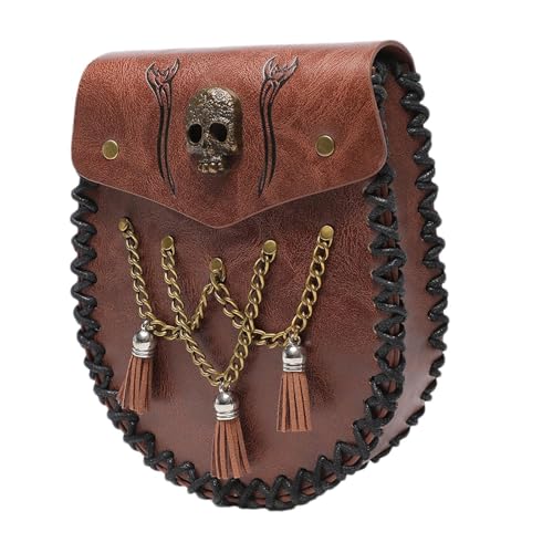 Retro Medieval Cartera de Almacenamiento de Cuero PU - portatil Soporte para teléfono para Hombre renacentista, Fbg201bn, riferimento Alla descrizione, Consulte la descripción