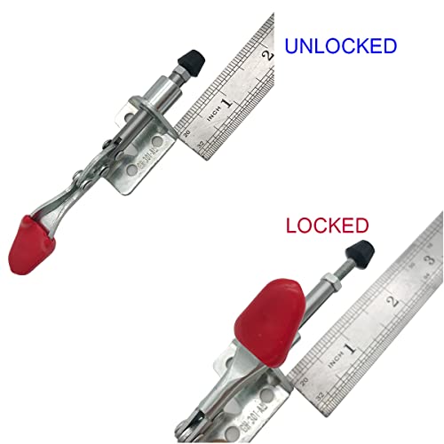 Image of Toggle Clamp Latch Anti-slip 12 Pack Hand Tool Quick Release Heavy Duty Toggle Clamp Tool for Wood Working (301AM-12 PCS)