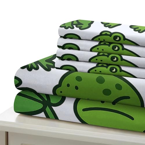 Parure de lit grenouille microfibre légère抗 plissement et fermeture éclair