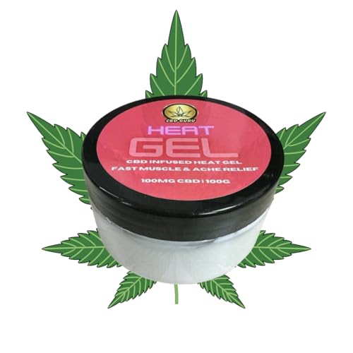 CBD Heat Gel 100mg | 100g Soothing Muscle & Joint Relief Cream | Soothing Fast-Absorbing Topical Balm for Active Aches & Pains