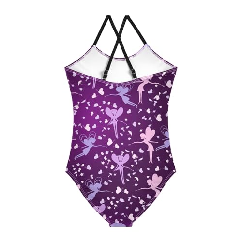 susiyo Girls One Piece Swimsuits Beauty Fairy Bathing Suit Quick Dry Beach Swimwear for Toddler Girl 3-10T2