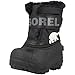 Sorel Bottes d'Hiver Unisexes pour Bébés, TODDLER SNOW COMMANDER, Noir (Black/Charcoal), Taille : 23