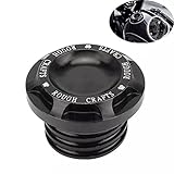 Harley Power sports Gas Caps, OEM Compatible with 1996-2020 Harley Davidson Sportster 48 883 XL1200 Scooter Motorcycle Gas Cap Fuel Tank Screw Thread.(Harley-Plum-Blossom-Black)
