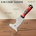 Bates- Paint Scraper, 8 in 1, Painters Tool, Paint Scraper Tool with Metal Hammer End