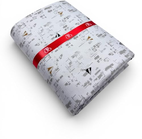 Image of JHABAK'S Unstitched Print Shirt Fabric for Men - Polycotton Material - 2.25Meter Shirt Piece Cloth