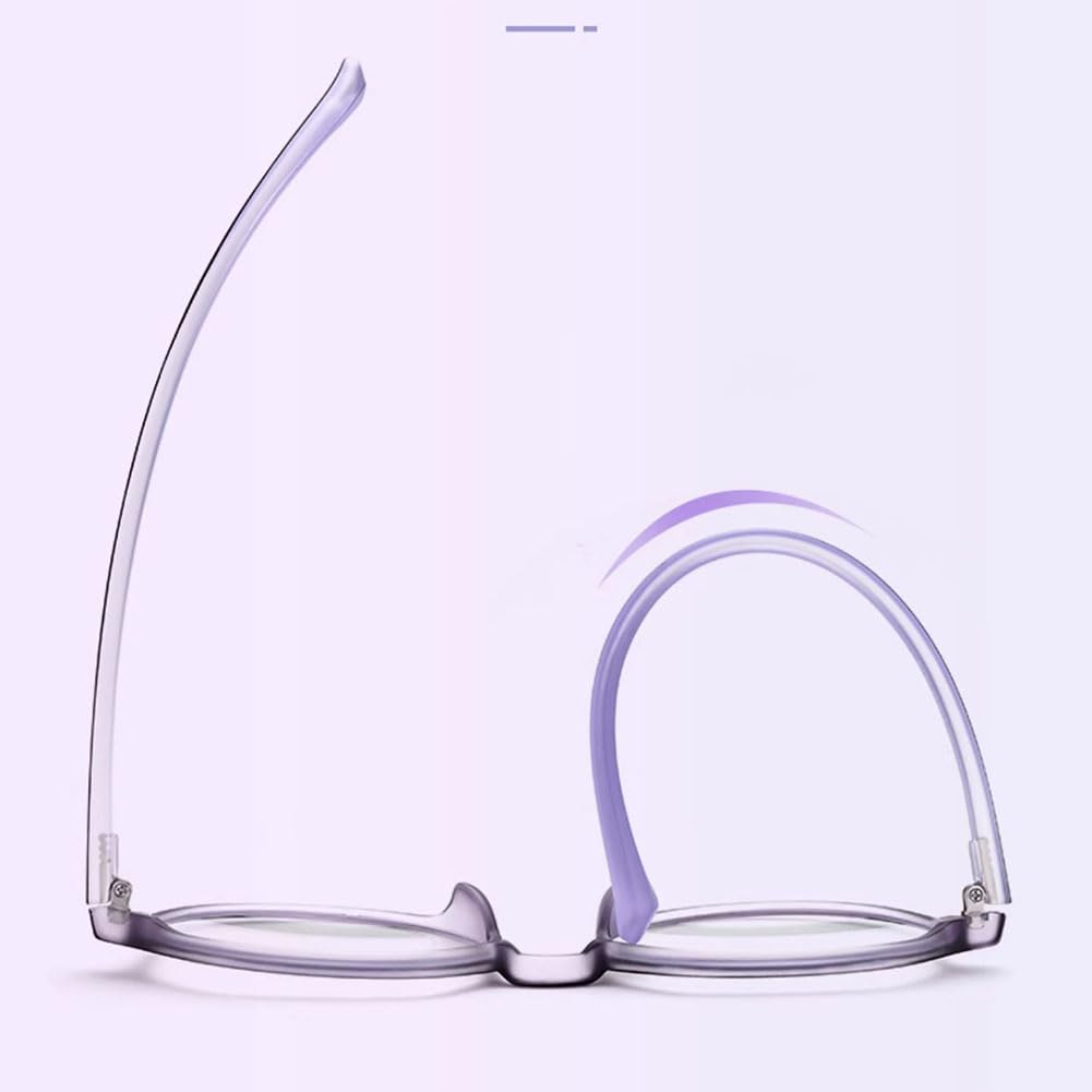 JIETIAN Ultraleichte TR90 Lesegeräte Frauen mit Anti-Blaulicht/Anti-Ermüdungseffekt Lesegeräte, asphärische HD Kunststoffgläser Lesebrille,02,+2.5