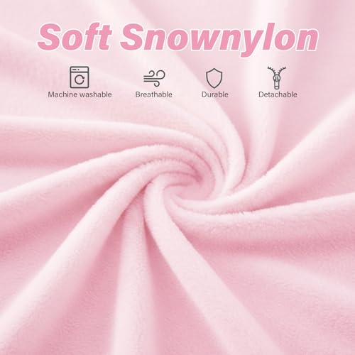 Image of Tiita Convertible Folding Sofa Bed Mattress with Pillow & Side Pocket, Plush Fabric Floor Mattress Couch Bed, Washable Cover, Twin Size, Pink