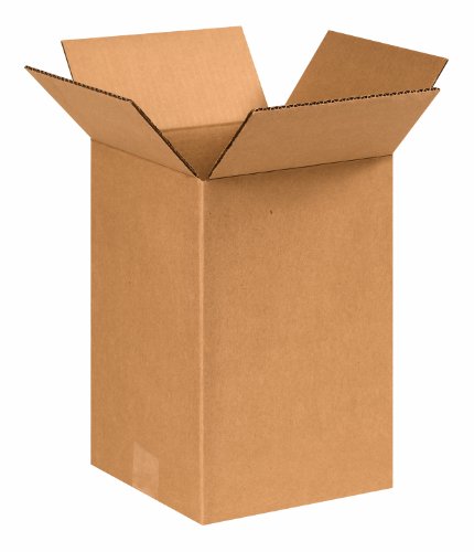 Aviditi 8812 Corrugated Cardboard Box 8" L x 8" W x 12" H, Kraft, for Shipping, Packing and Moving (Pack of 25)