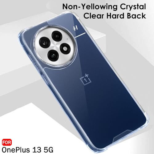 Image of TheGiftKart Crystal Clear Back Cover Case for OnePlus 13 5G | Shock Proof 360 Protection | Hard Clear Back Cover Case for OnePlus 13 5G (PC & TPU, Transparent Bumper)